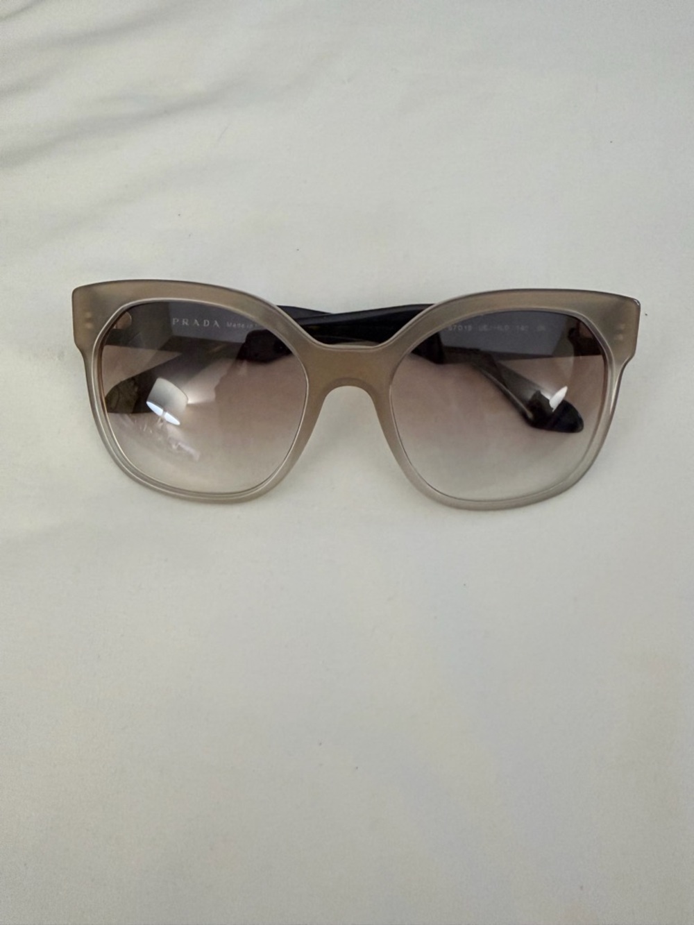 Prada Women’s Taupe Gradient Oversized Cat-Eye Sunglasses
